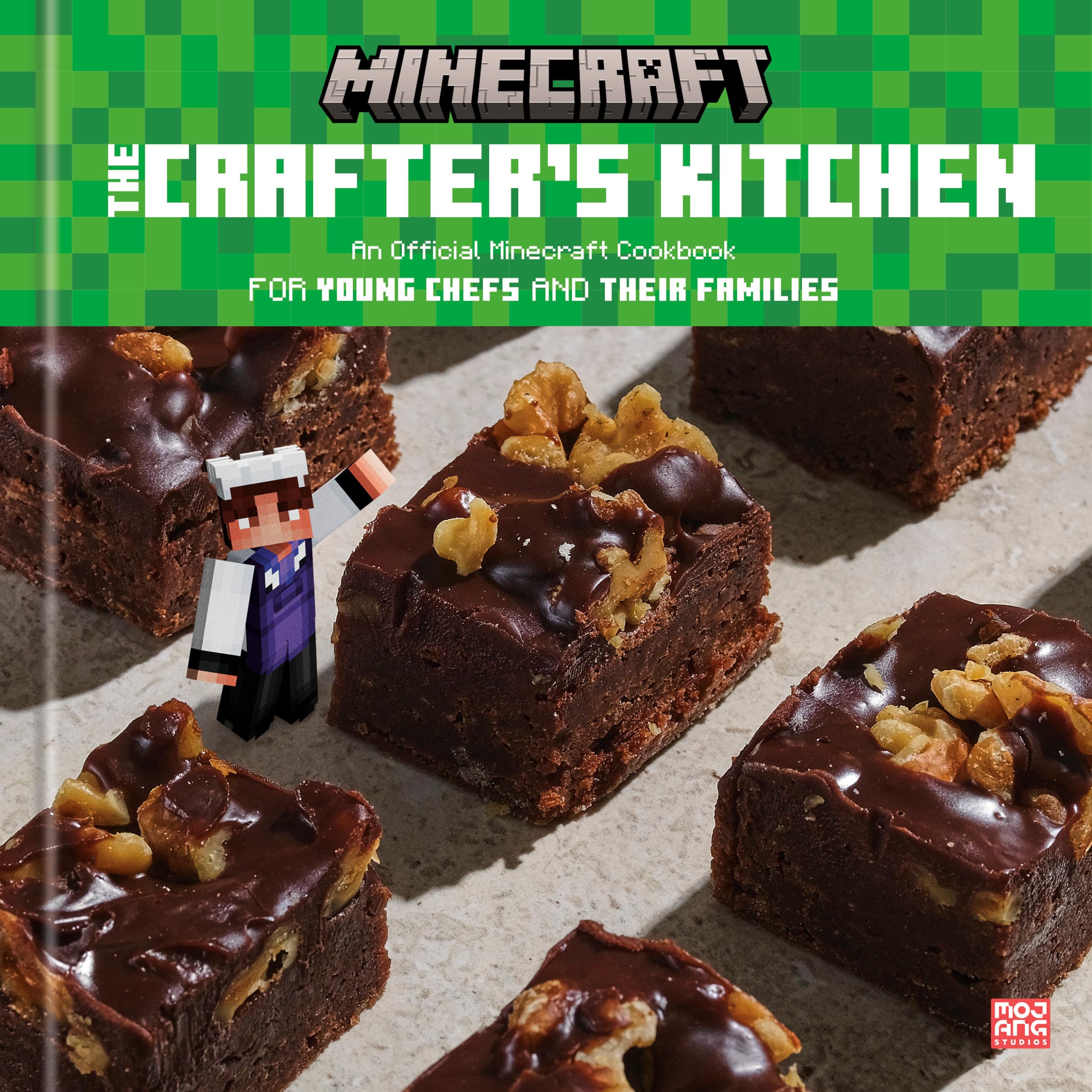 Book cover for The Crafter's Kitchen: An Official Minecraft Cookbook for Young Chefs and Their Families
