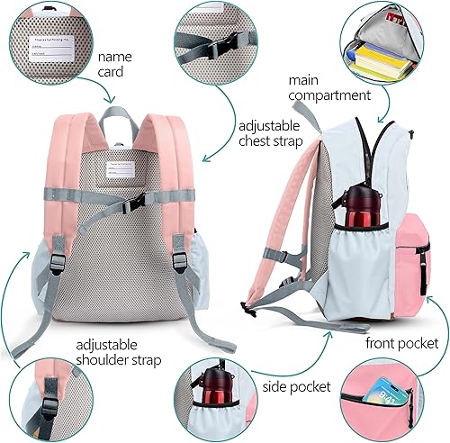 Miniatura 6 de Mochila para niños pequeños de 1 a 3 años mochila para bebé con correa para niños y niñas, arnés antipérdida para caminar, T-algodón Caramelo-s,