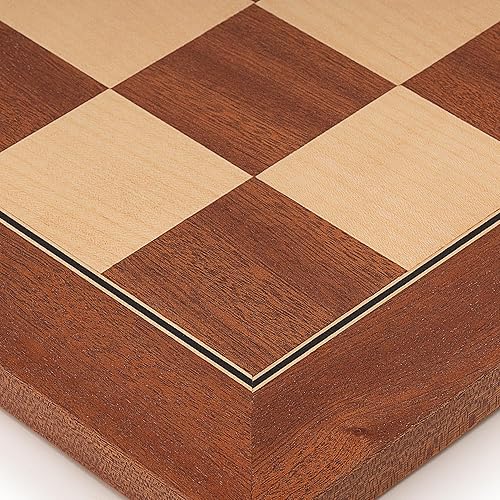 Miniatura 4 de A&A 21.25" Professional Wooden Tournament Chess BoardMahogany & Maple Inlaid  2.25" Squares wo Notation
