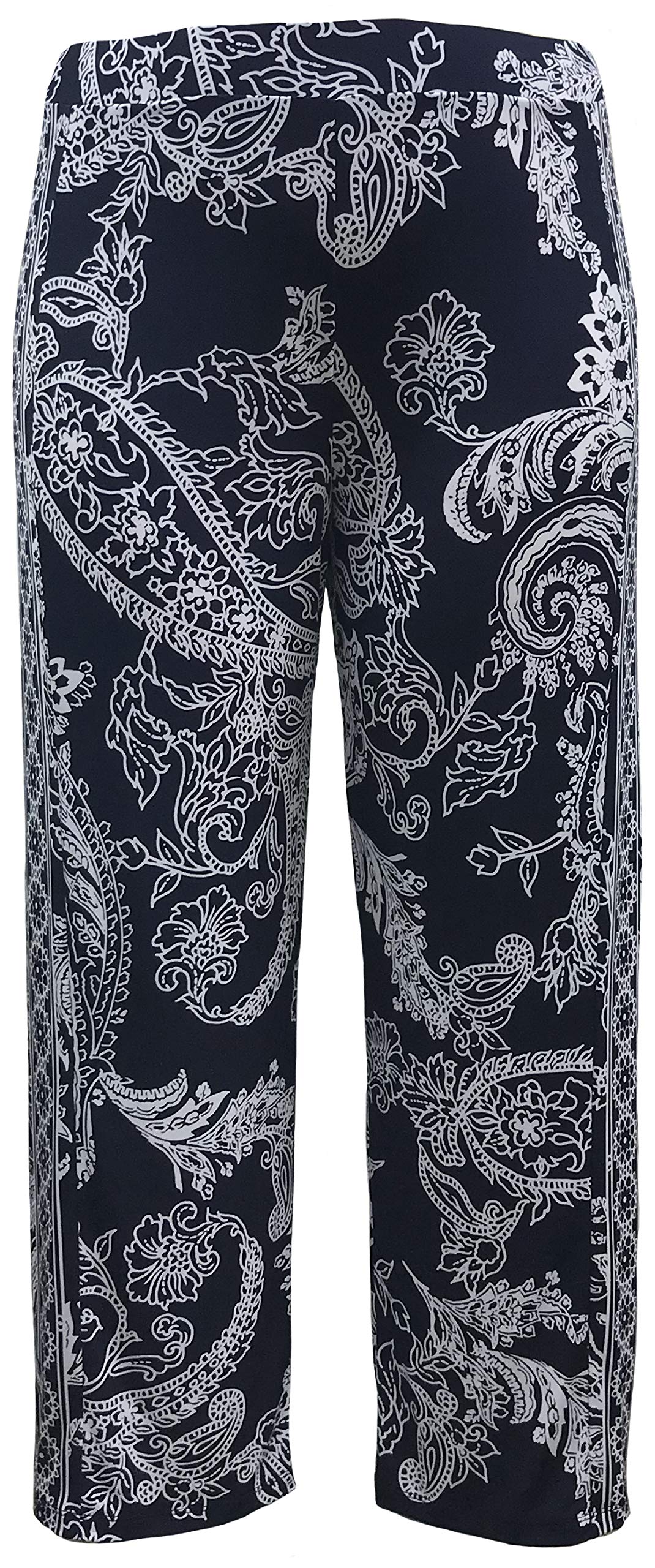 LEEBE Women and Plus Size Pull On ITY Knit Straight Wide Leg Pant Small-5X