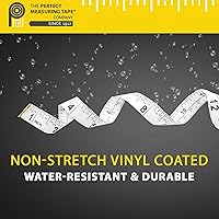 Vista 6 de Perfect Measuring Tape - Cinta métrica fraccional multiusos de doble cara y pulgadas fraccionarias y milímetros/centímetros