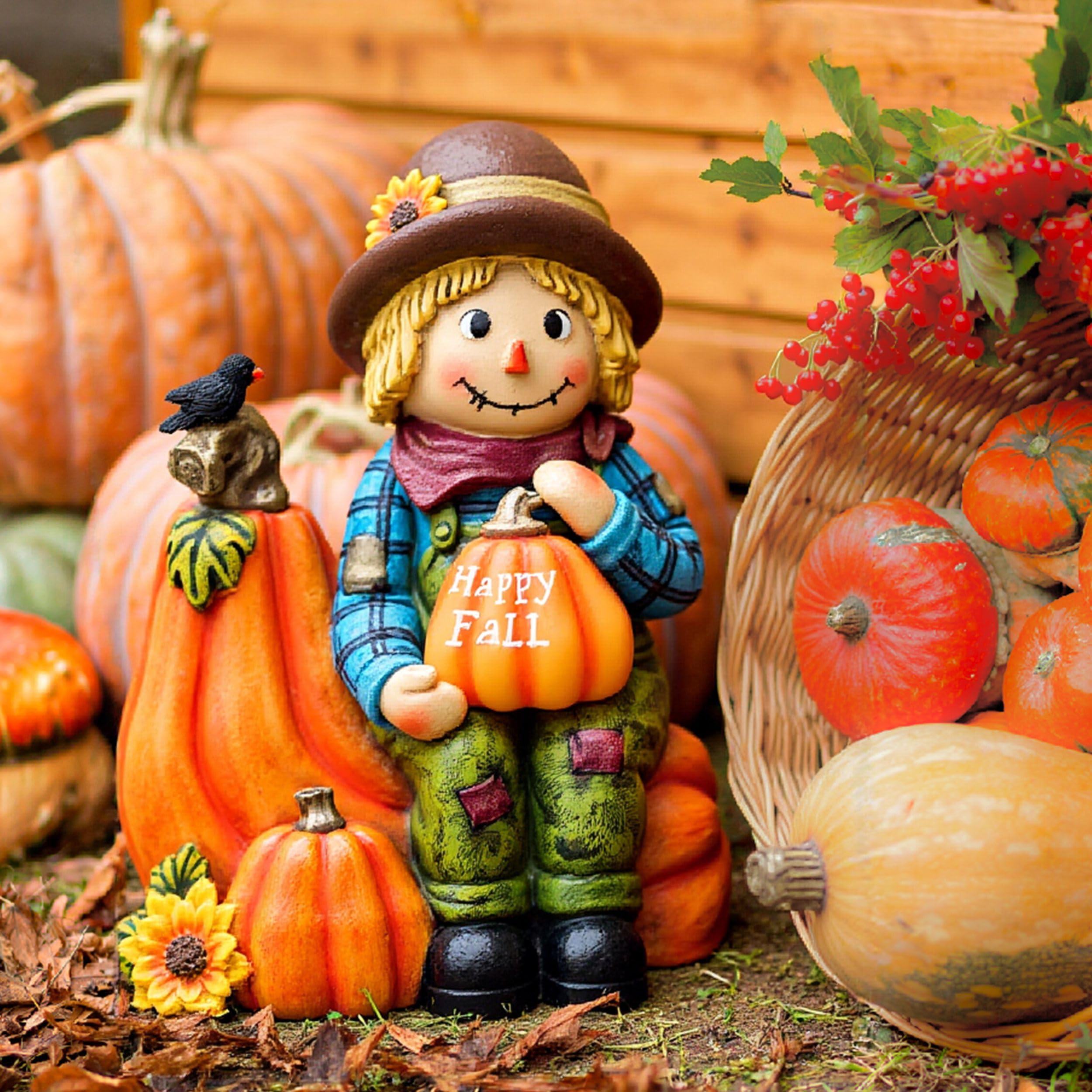 カゲマルデザイン PUMPKIN SCARECROW TREE系 Amazon.com : TERESA'S COLLECTIONS Fall Decor, Scarecrow Decor