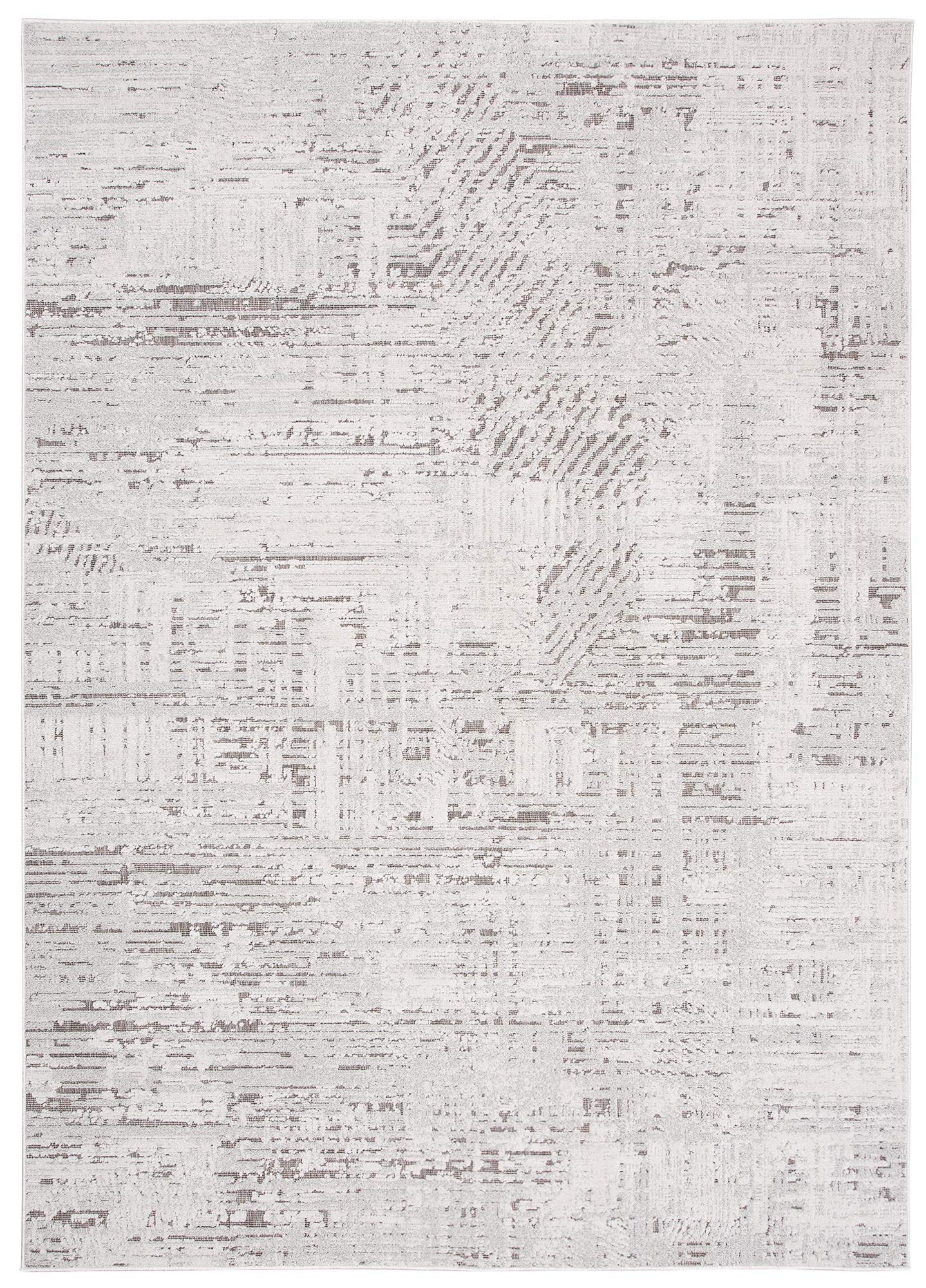 Tapiso Lotus dywan z krótkim włosiem, kremowy, beżowy, jasnobrązowy, nowoczesne wzornictwo, do salonu, sypialni, optyka 3D, Ökotex 120 x 170 cm