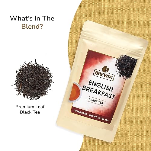 Vista 119 de BREWIX Bolsas de té de albahaca sagrada (15 bolsas de té piramidales) Camiseta con hojas de tulsi y manzanilla Sin cafeína, té de hierbas