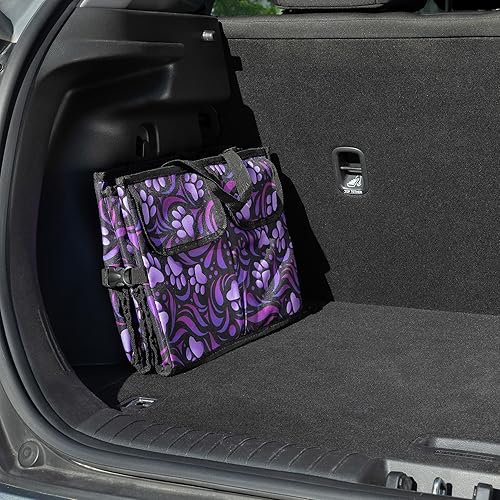 Miniatura 3 de GreaterGood Organizador plegable para maletero de automóvil con 6 bolsillos para camión, SUV y sedán, con compartimento para almacenamiento de