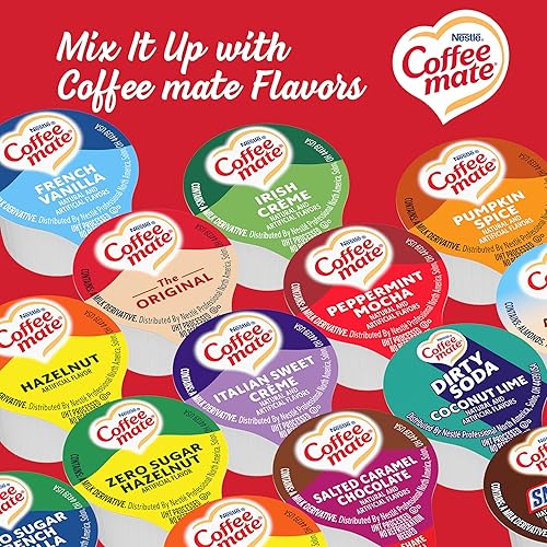 Vista 15 de Nestle Coffee mate Crema para café, vainilla francesa, crema líquida individual, sin lácteos, sin refrigeración, envases de 0.375 onzas líquidas