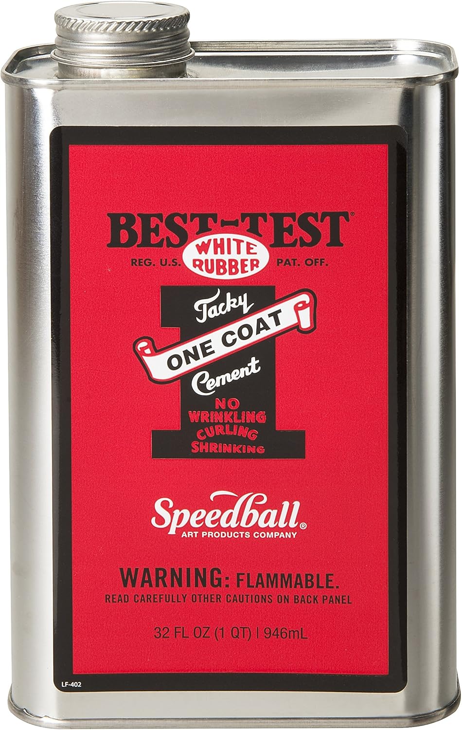 Best-Test One Coat Rubber Cement 32OZ Can