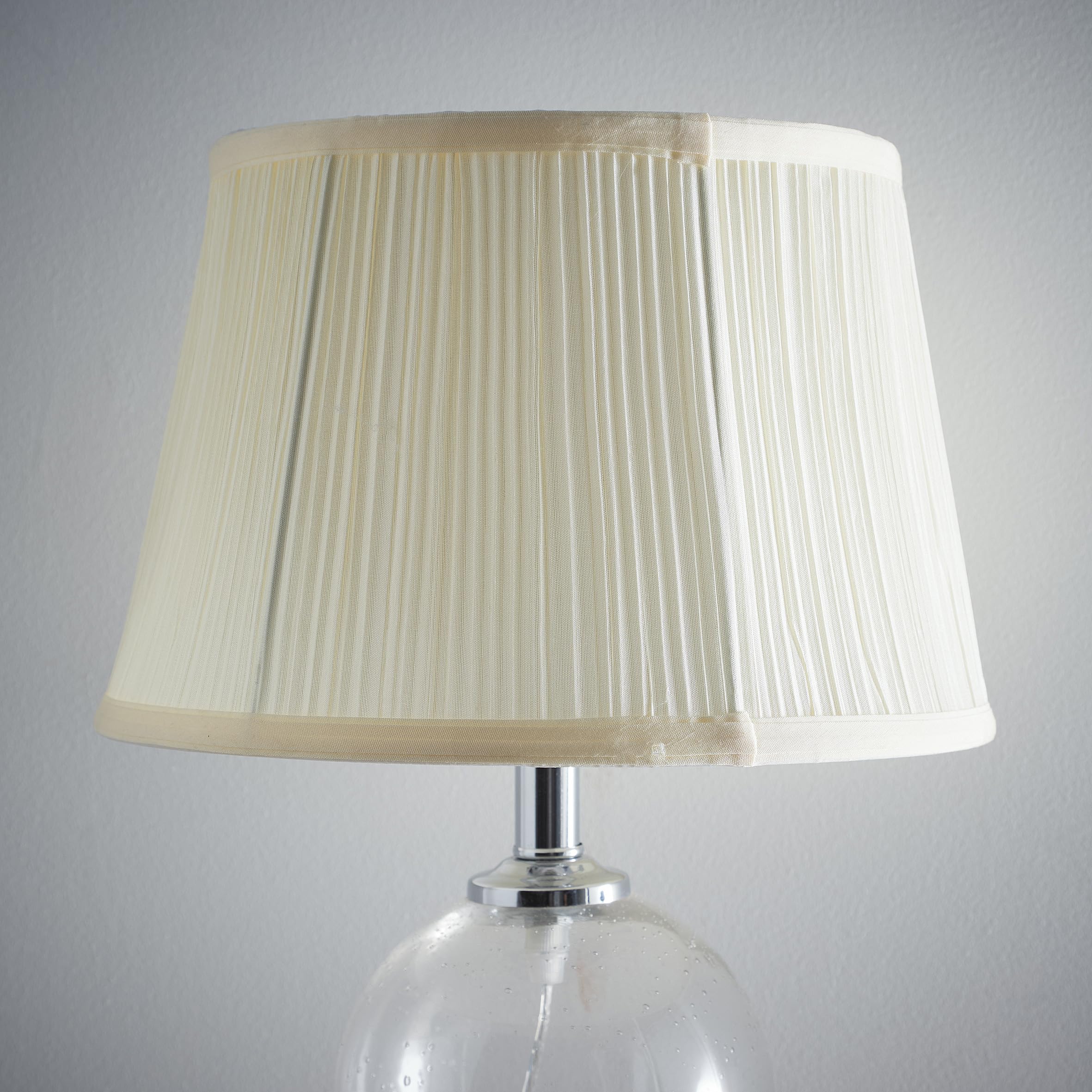 K LIVING Traditional Mushroom Light Shade for Modern Table Lamps and Floor Lamps in Cream | Ambient Lamp Shade for Home | Faux Silk Textured Fabric Lampshade for Ceiling Pendant in Beige (12")