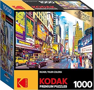 Cra-Z-Art Kodak 1,000 Piece Jigsaw Puzzle, Times Square, 20â€ x 27â€