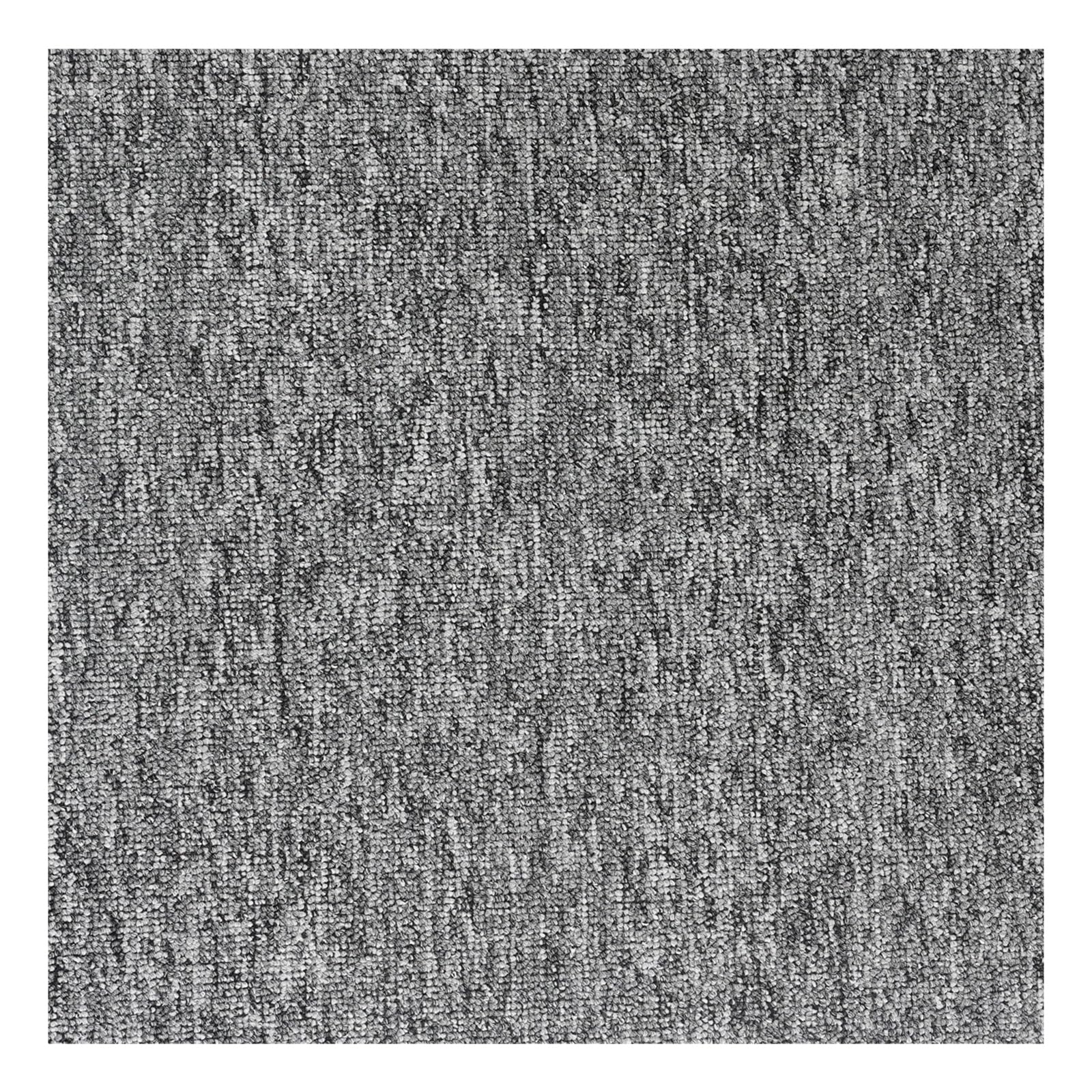Sulwena Carpet Tiles 20 Pack 50x50cm – 5m² Heavy Duty Squares Flooring Tiles, Non-Slip DIY Flooring Rugs Covering for Home Office Living Room Bedroom Commercial Retail (Grey)