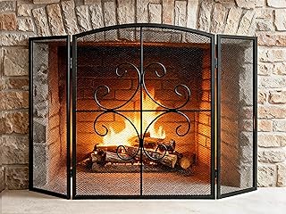 Gtongoko 3 Panel Fireplace Screen 48