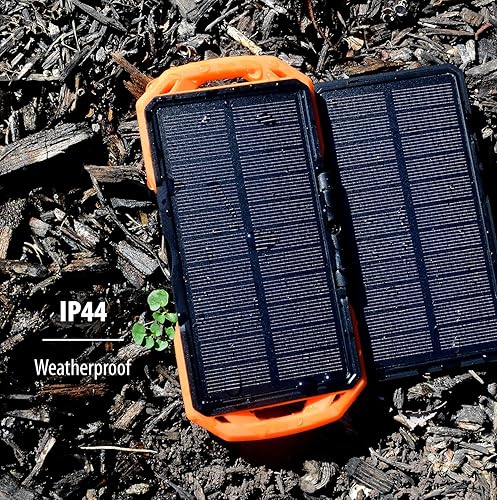 Miniatura 6 de ToughTested Dual 10,000 mAh Solar Power Portable Battery Pack Power Bank IP65 Waterproof Charger and 18 LED Flashlight