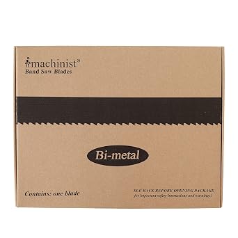 Imachinist S138146 M42 138" Long, 1" Wide, .035" Thick, 4/6TPI, M42 Grade Bi-Metal Bandsaw Blades for Cutting Ferrous Metal