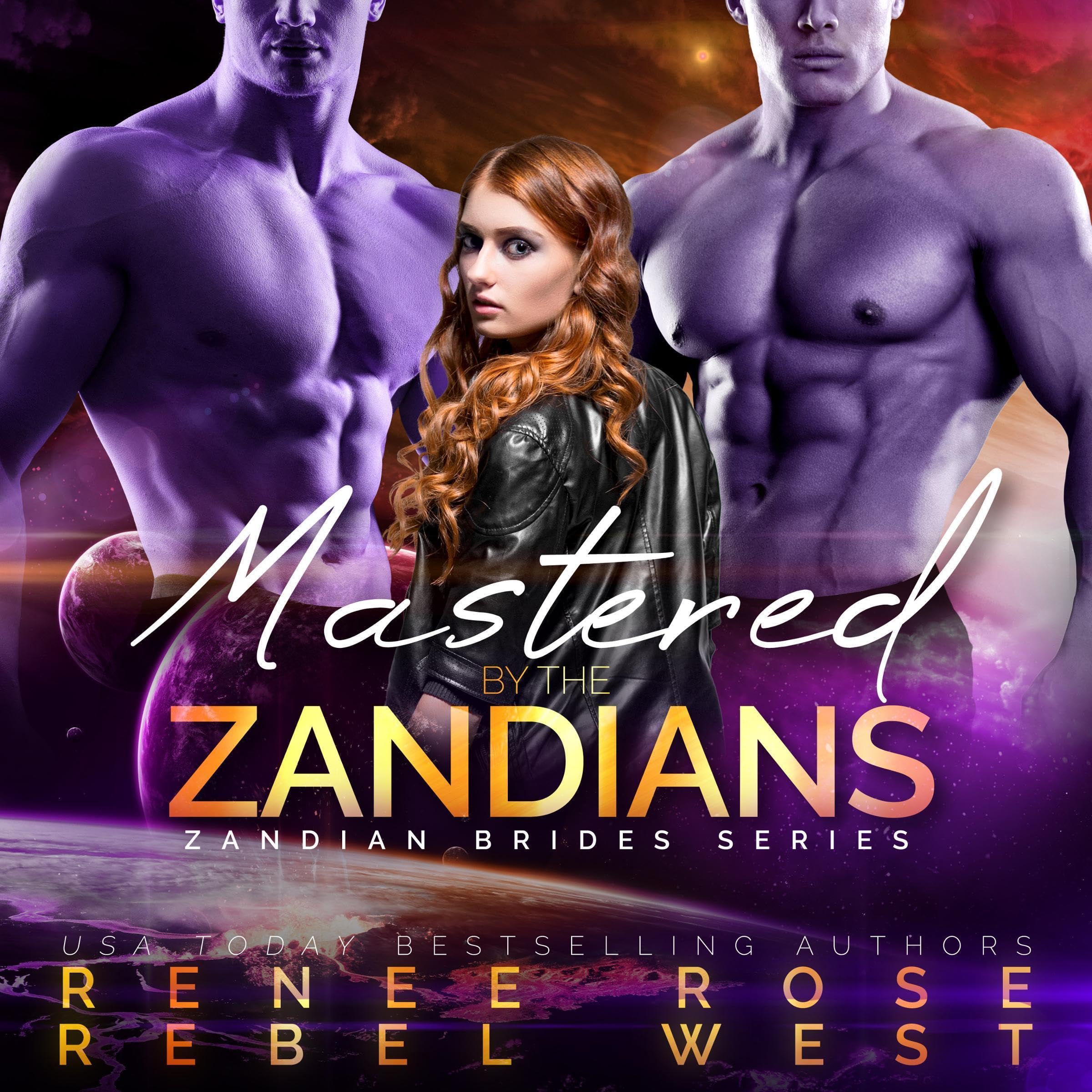Cover art for Mastered by the Zandians (Alien Warrior Reverse Harem Romance)