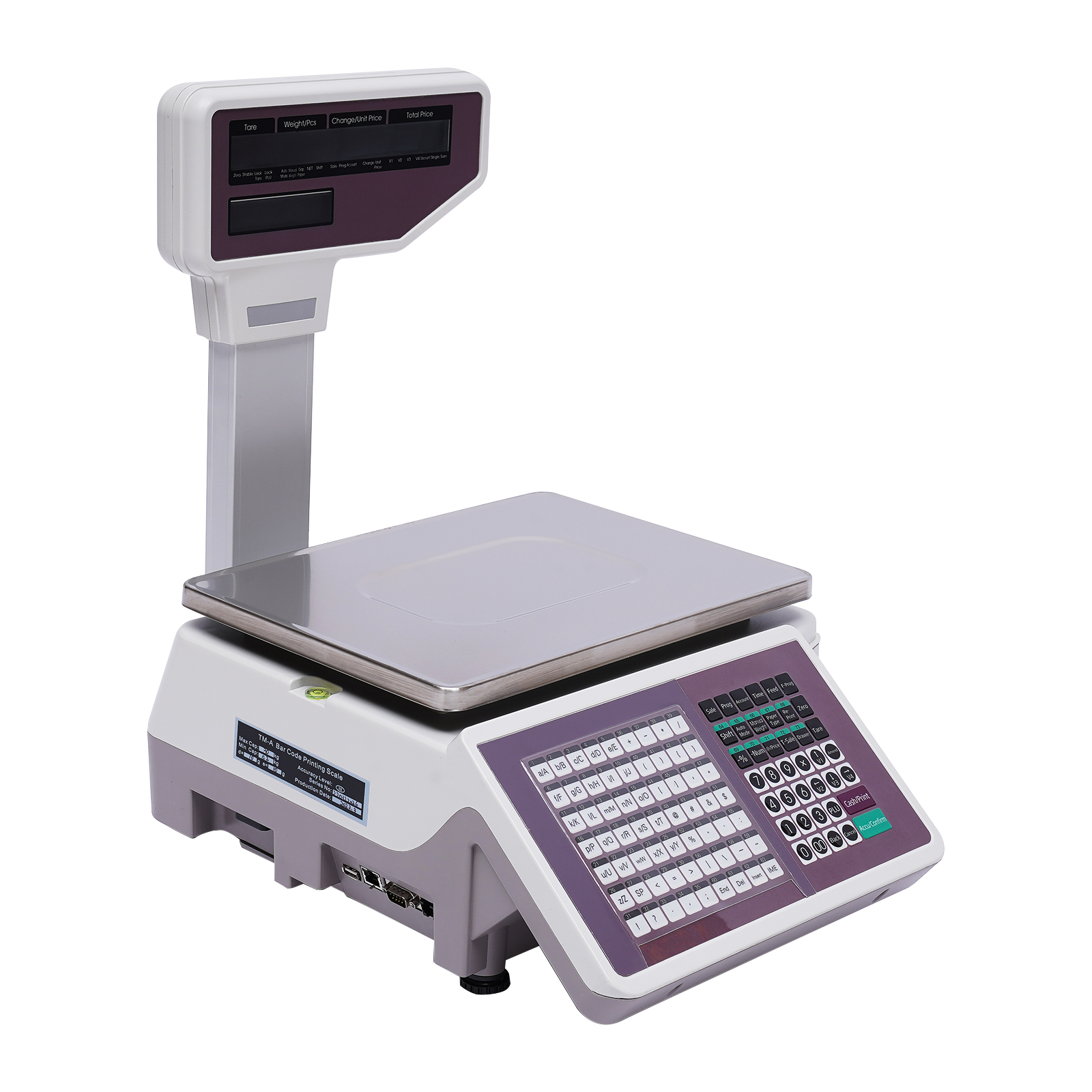 Báscula computarizada con impresora térmica y pantalla doble 0.44-66 lb miniatura 7