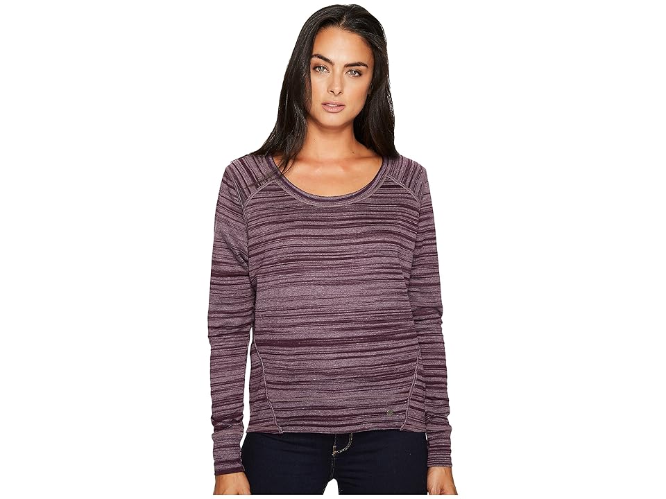 

Prana Fallbrook Top (Dark Plum) Women's Long Sleeve Pullover