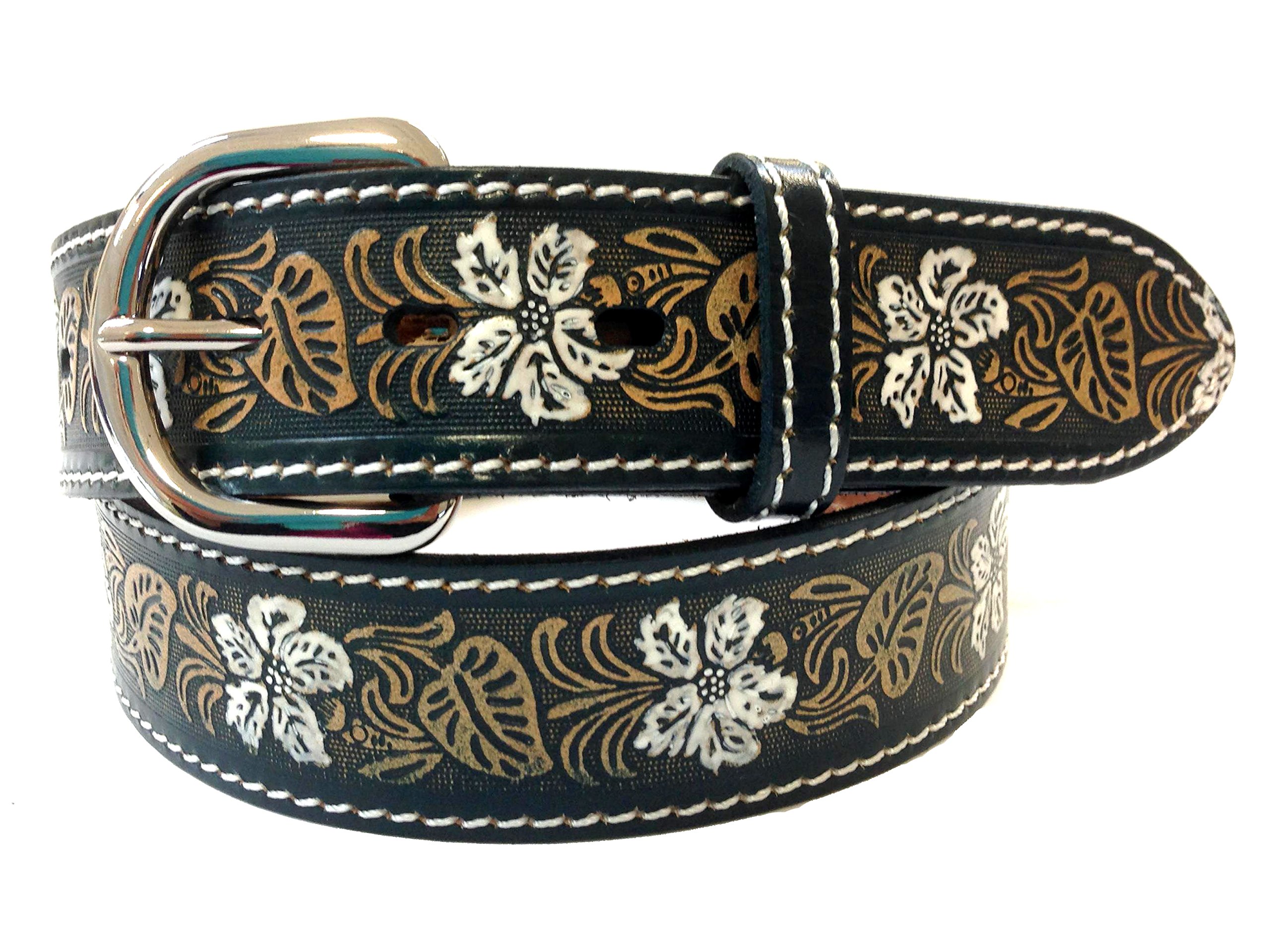 CHARRO El E0209 Cintura Country Western in Vera Pelle