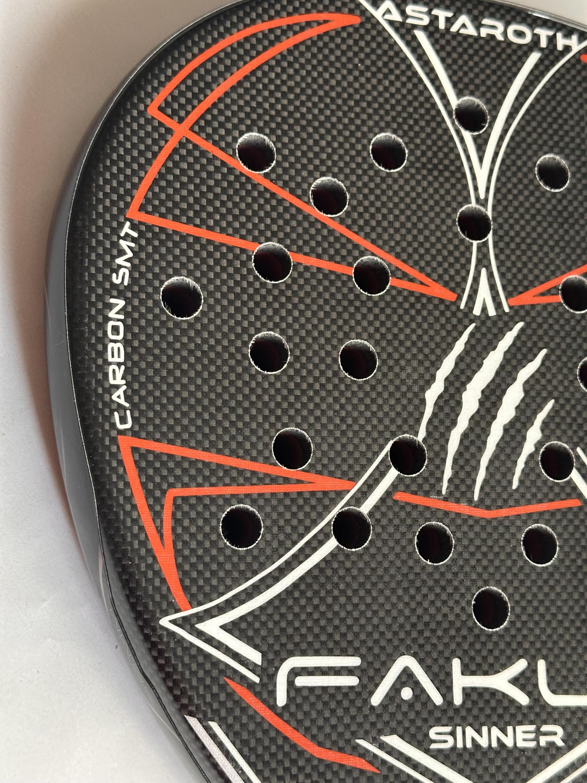 FAKUN Pala de Padel ASTAROTH ROJA-Blanca