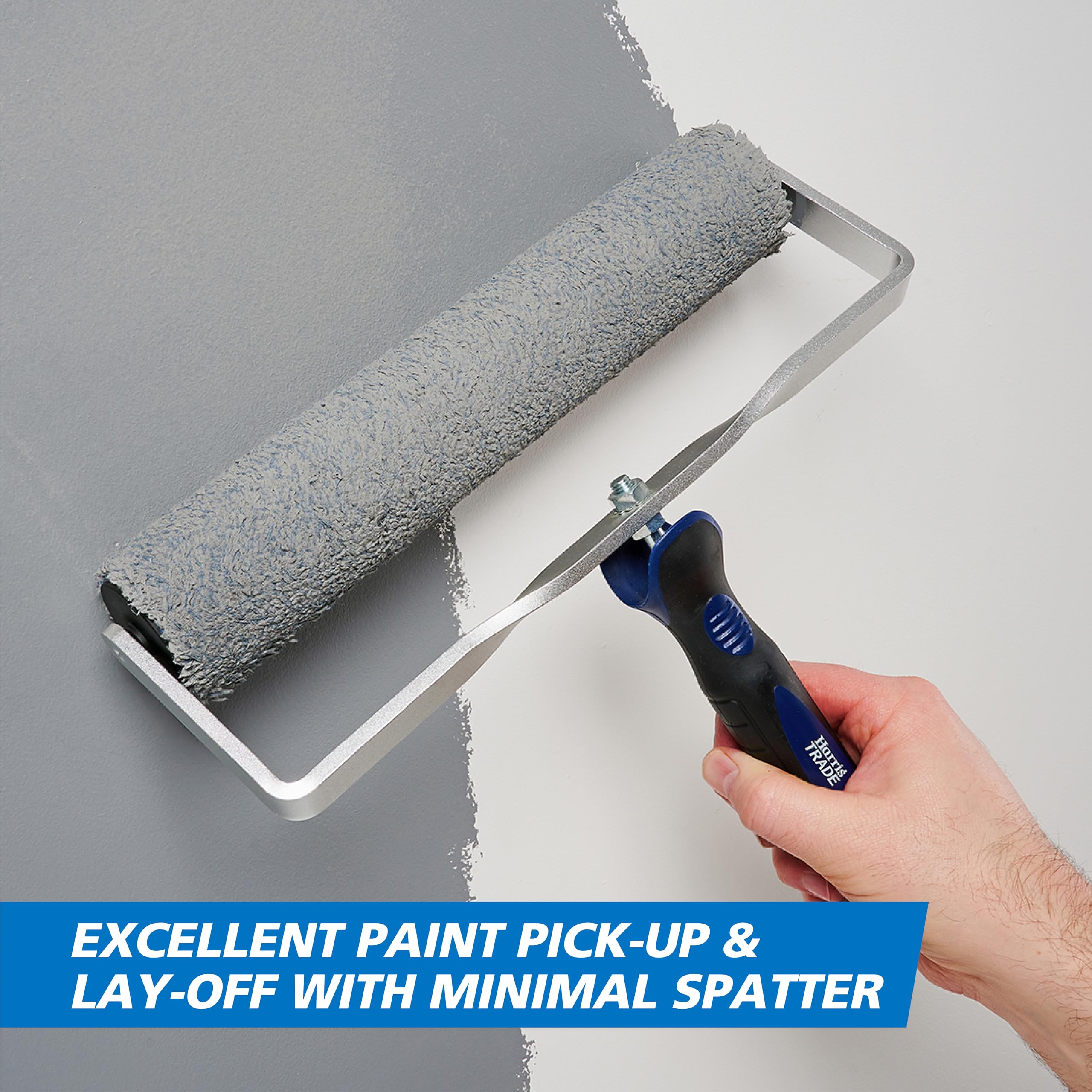 Harris Trade Medium Pile Micropoly Roller Sleeve 12", Blue - Image 3