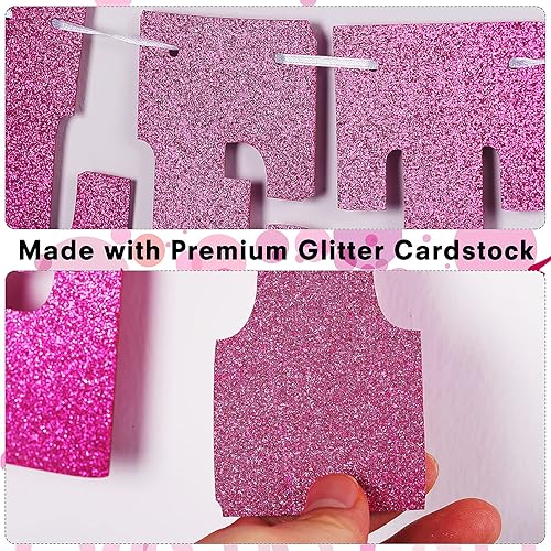 Miniatura 10 de Cartel con purpurina negra y roja con texto en inglés "Let's Go Party", decoraciones de despedida de soltera, lindo fondo de fotos, suministros de