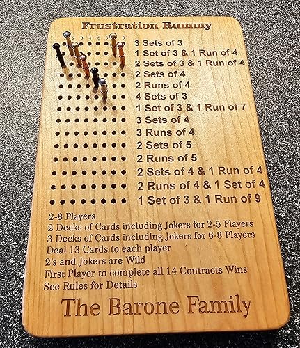 Miniatura 3 de Tablero de juego Rummy de la frustración de 8 jugadores