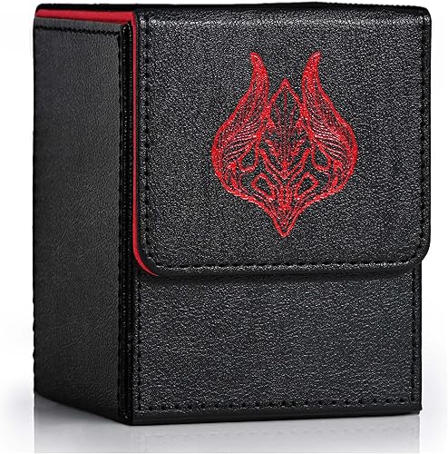 Miniatura 23 de Caja de almacenamiento de cartas ZLCA para cartas de intercambio, caja de cubierta de baraja MTG Commander con capacidad para más de 120 cartas