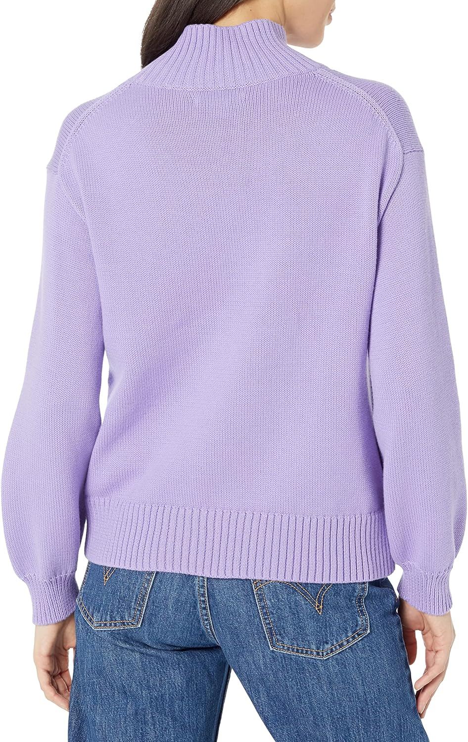 Amazon Essentials Women's Pull-Over Cotton Sweaters, Funnel-Neck, Available in Plus Size - Image 3