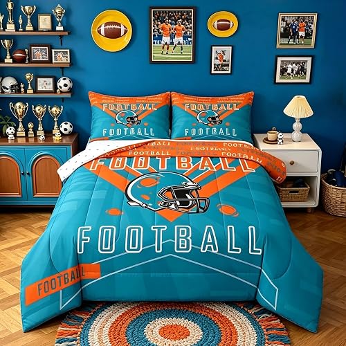 Feelyou Football Bedding Set Boys Girls Queen Size