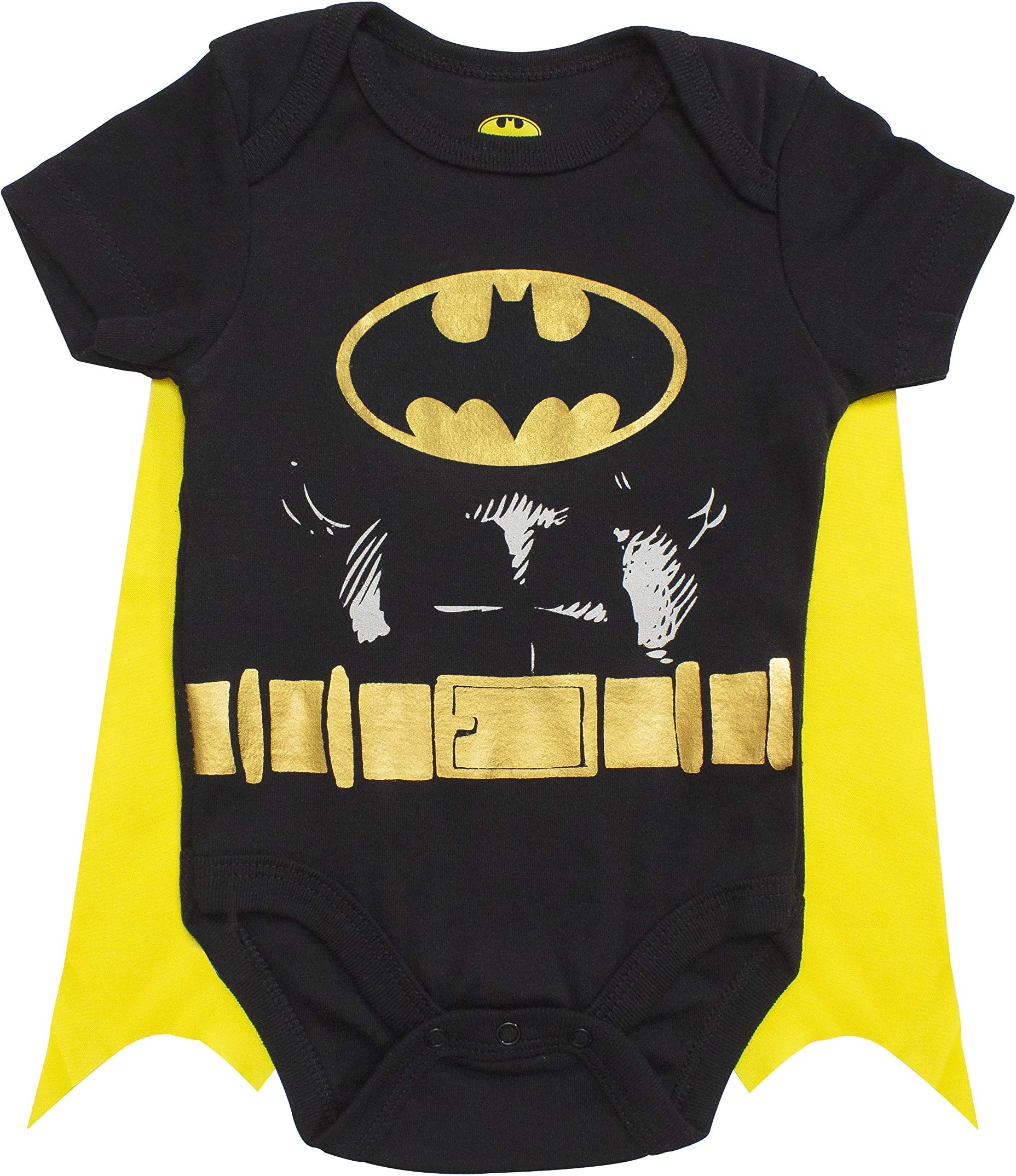 DC Comics baby-boys Batman Bodysuit With Detachable Cape