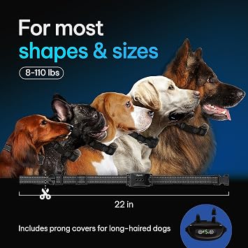 DogRook Rechargeable Dog Bark Collar - No Shock Training Smart Collar - Beep & Vibrating - Anti Bark Collar for Large Dog, Medium & Small Dog - No Shock Bark Collar - 12-110 lbs
