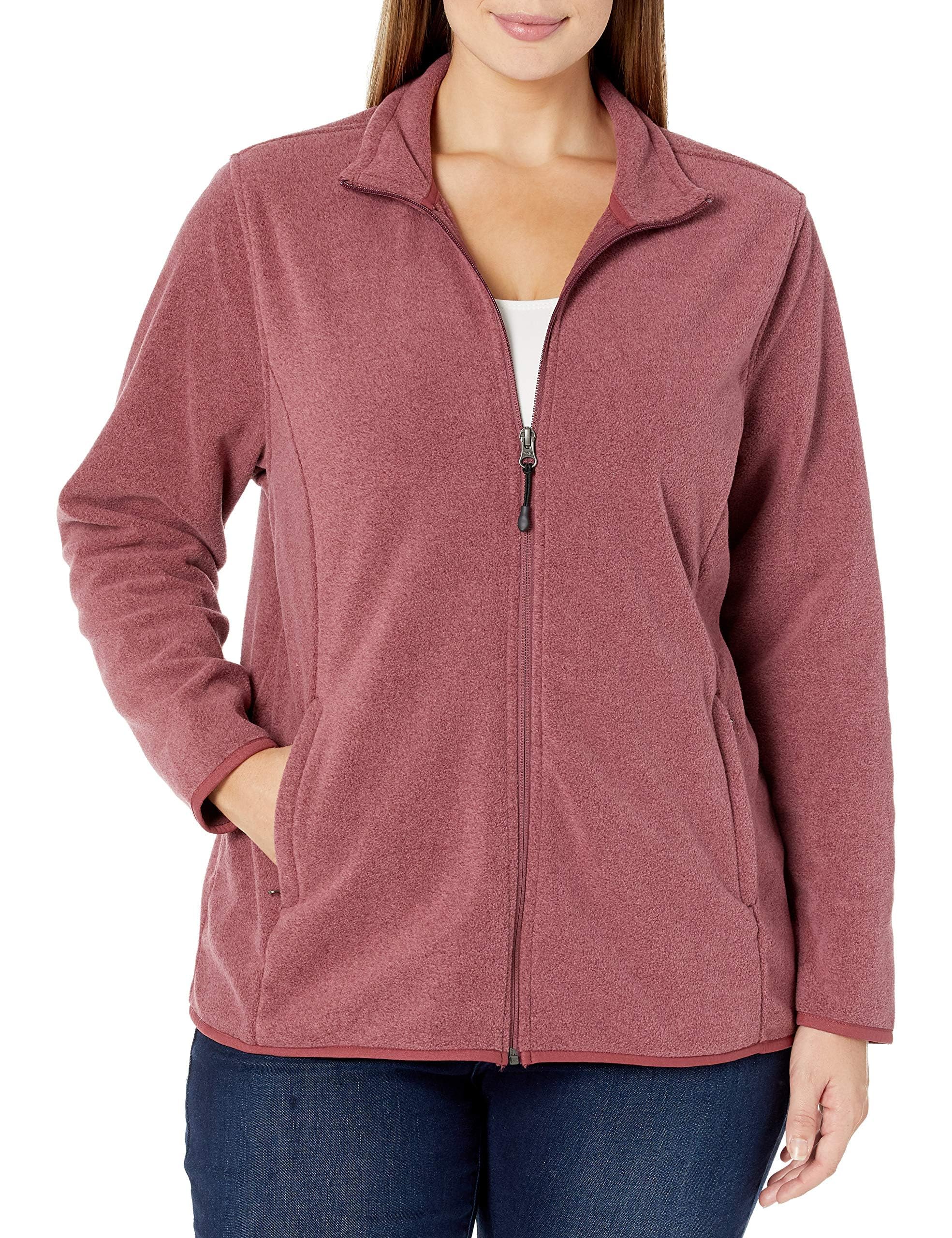 Amazon Essentials Women's Classic-Fit Full-Zip Polar Soft Fleece Jacket, Outerwear Coat with Cuffs (Available in Plus Size)