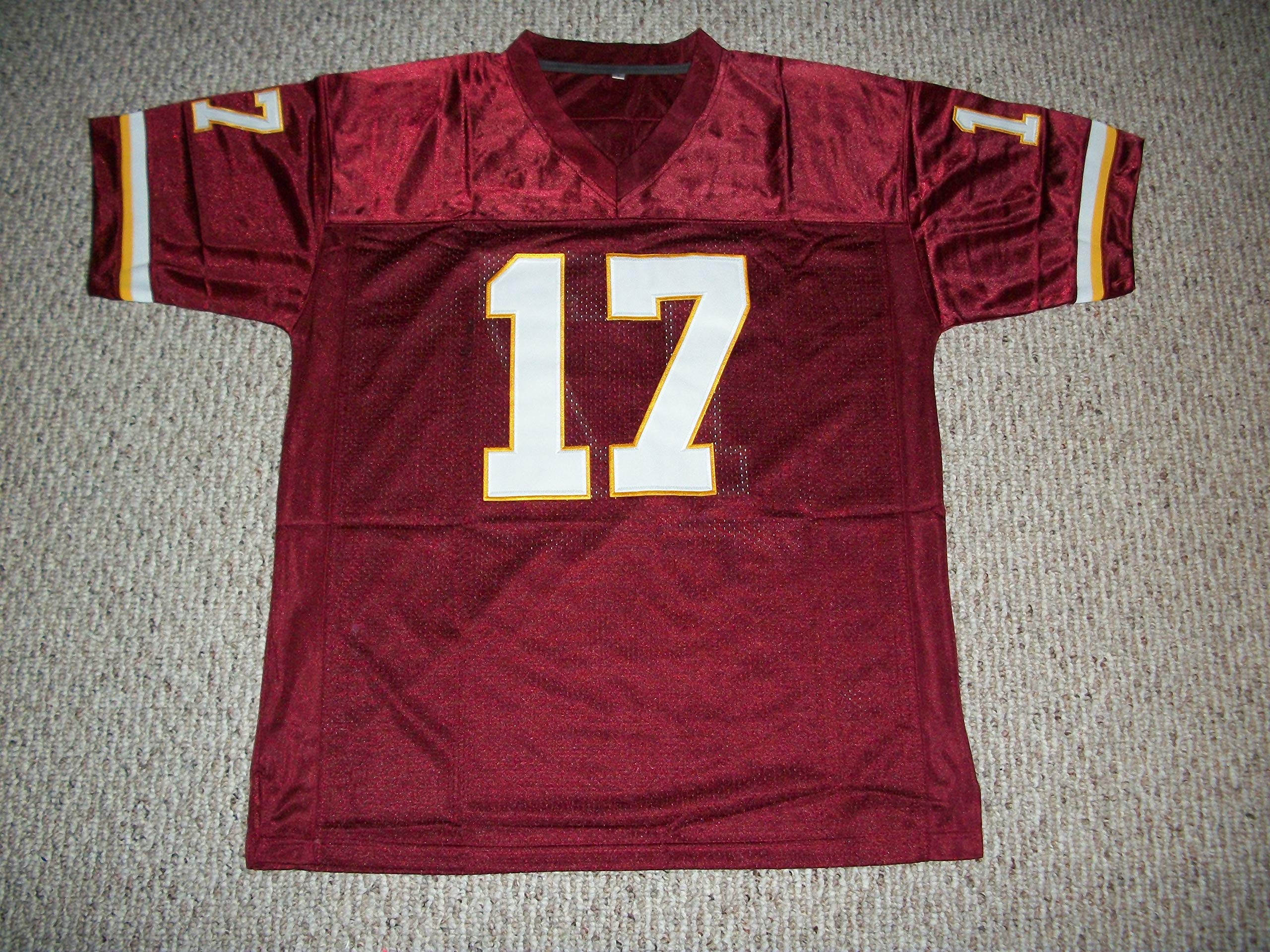 Amazon.com: Doug Williams Jersey #17 Custom Stitched Burgundy