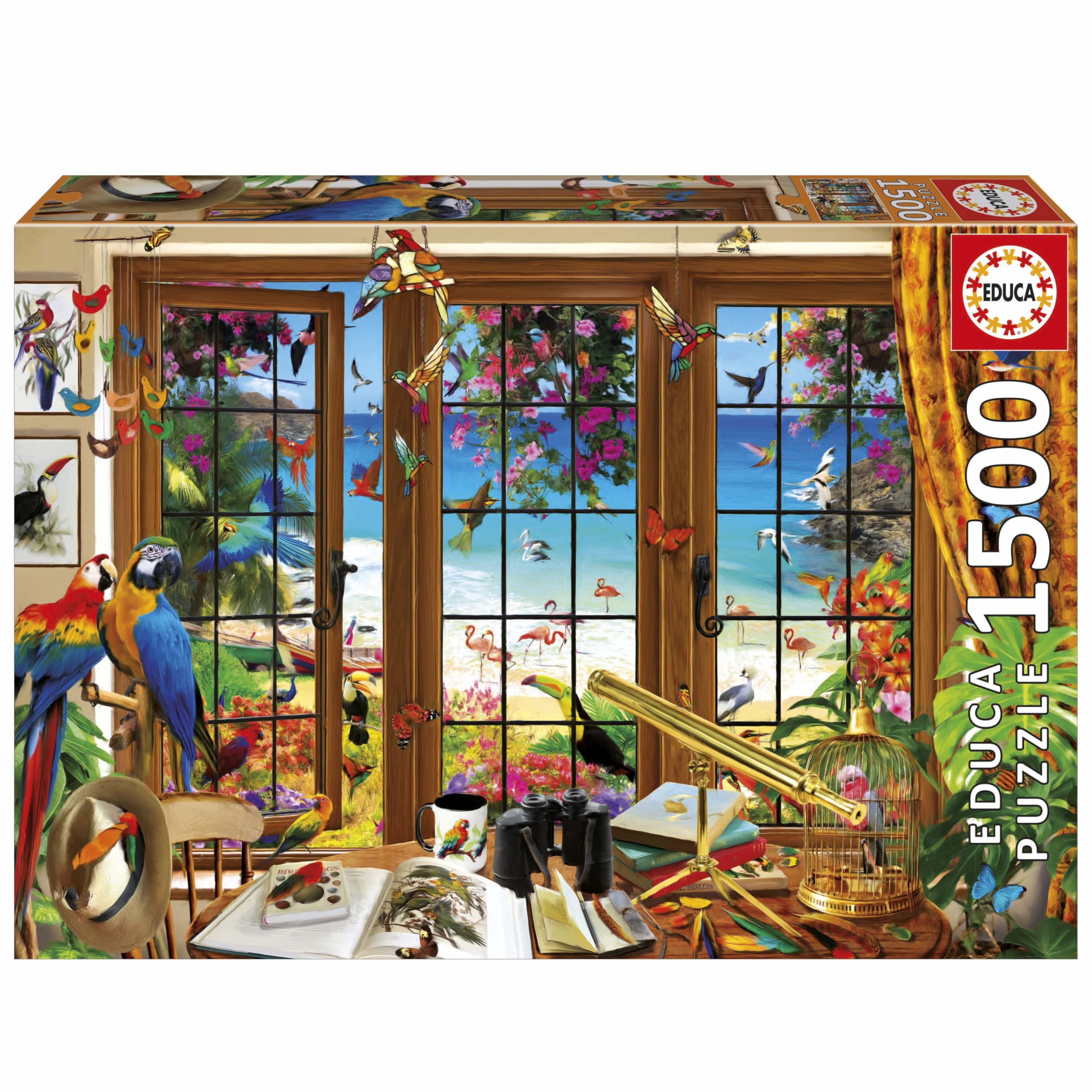 Educa - 1500 Teile Puzzle für Erwachsene | Beobachterfenster. Inklusive Fix Puzzle-Kleber. Maße: 85 x 60 cm. Ab 14 Jahren (20333)