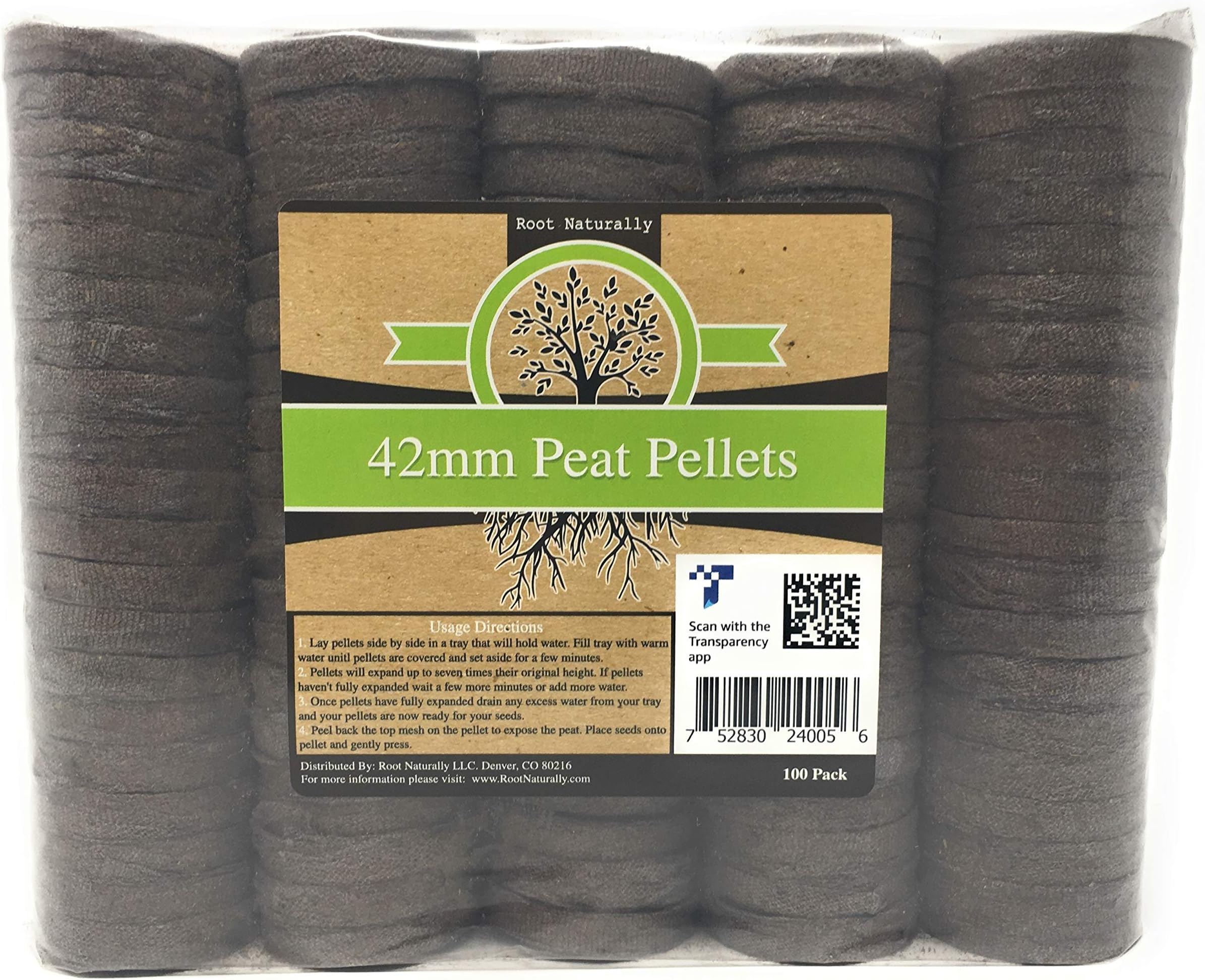 42mm Peat Pellets - 100 Count