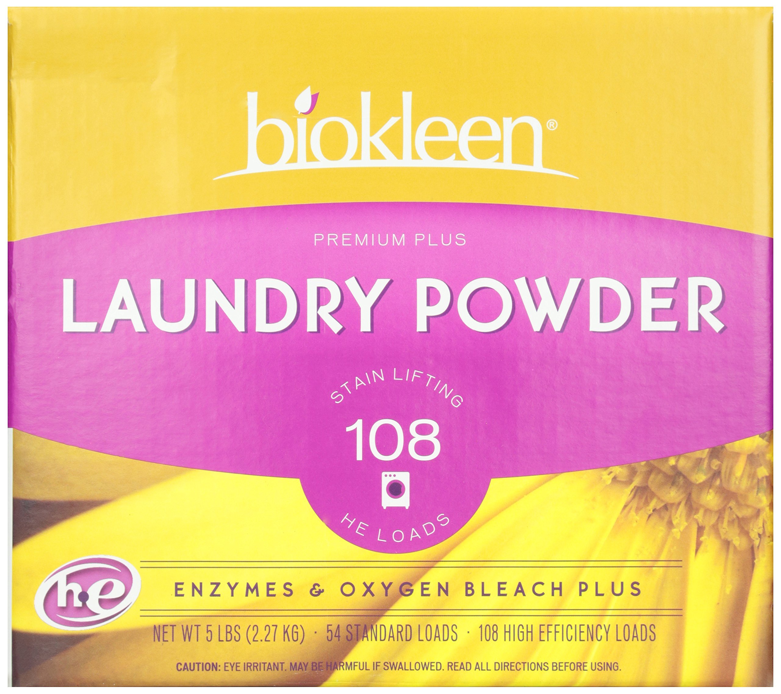BiokleenLaundry Powder, Enzymes & Oxygen Premium Plus, 2.27 kg