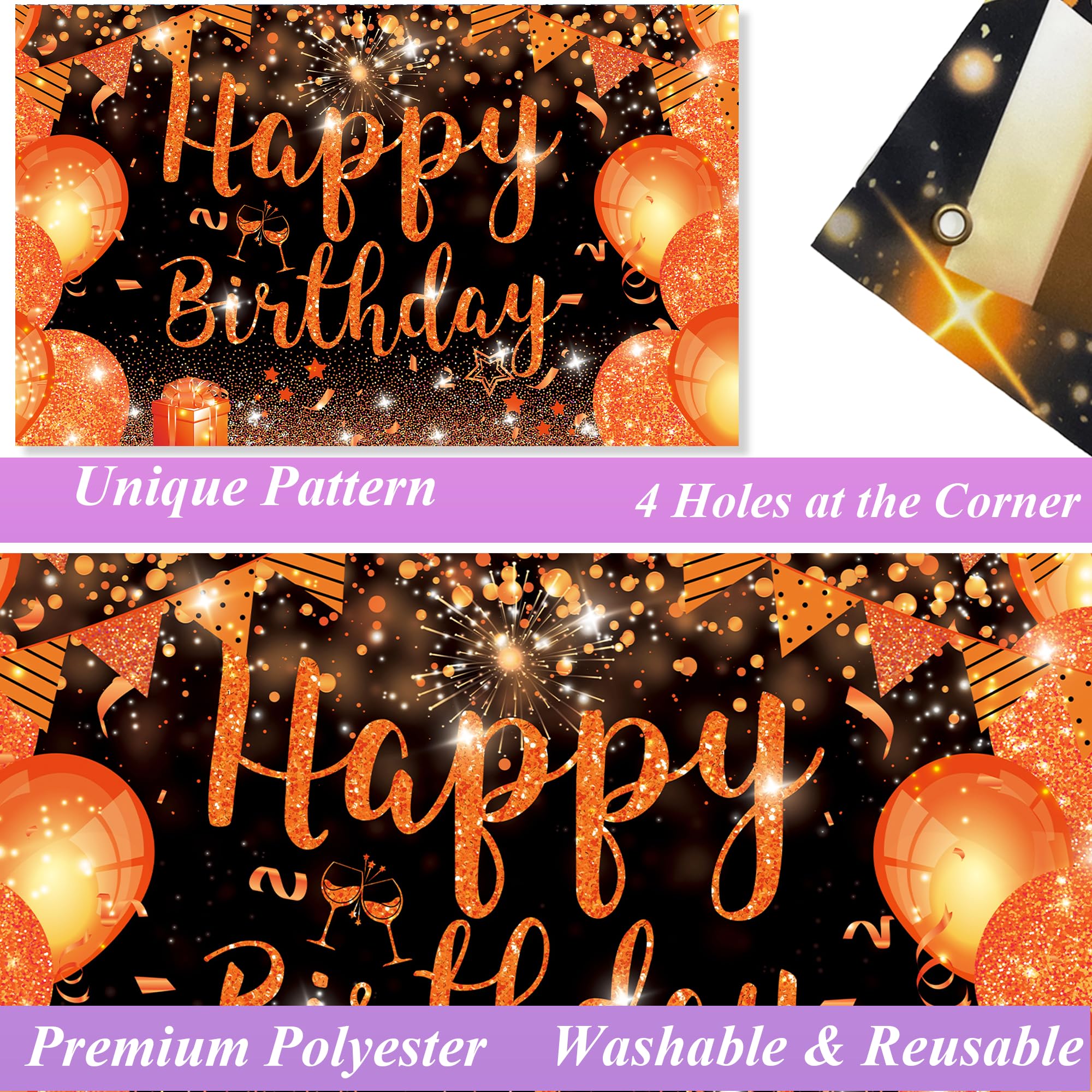 Orange & Blaue Geburtstagsdeko – Banner, Luftballons & Pompons Für Eine Coole Kinderparty