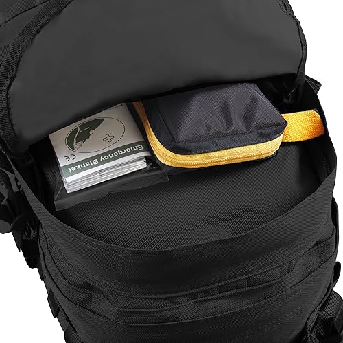 Miniatura 3 de Highland Tactical Stealth - Mochila táctica resistente para hombre, Negro -, Sigilo