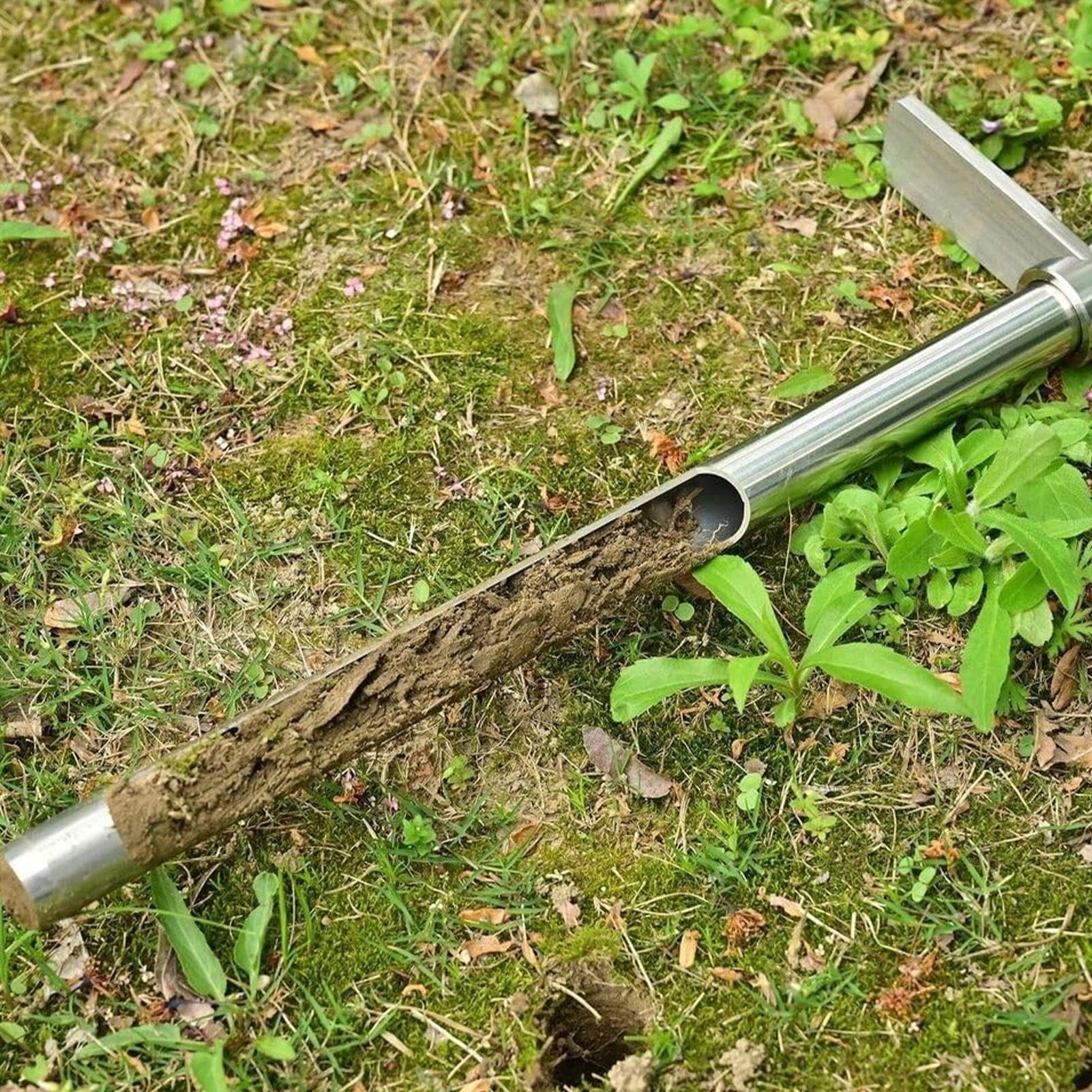 Sonda con asta per terreno Carotatore Ergonomico Strumento Per Estrazione | Sonda Con Manico A T per Prato Giardino Fattoria Cortile Frutteto Giardinieri Domestici Paesaggisti Professionist