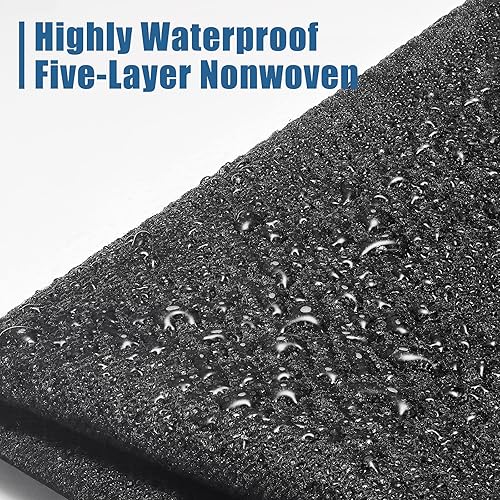 Miniatura 9 de SYERAL Juego de 4 fundas para neumáticos no tejidas de 5 capas mejoradas, impermeables, antiUV, nieve, sol, lluvia, para remolques, caravanas,