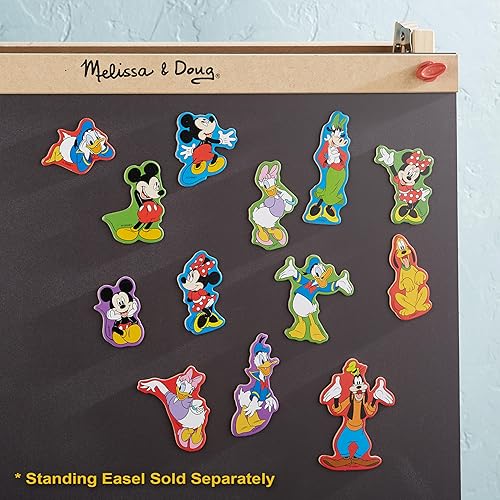 Miniatura 9 de Melissa & Doug Imanes de madera de personajes de Mickey Mouse de Disney (20 piezas), juguetes para fanáticos de Disney, imanes de nevera de Mickey