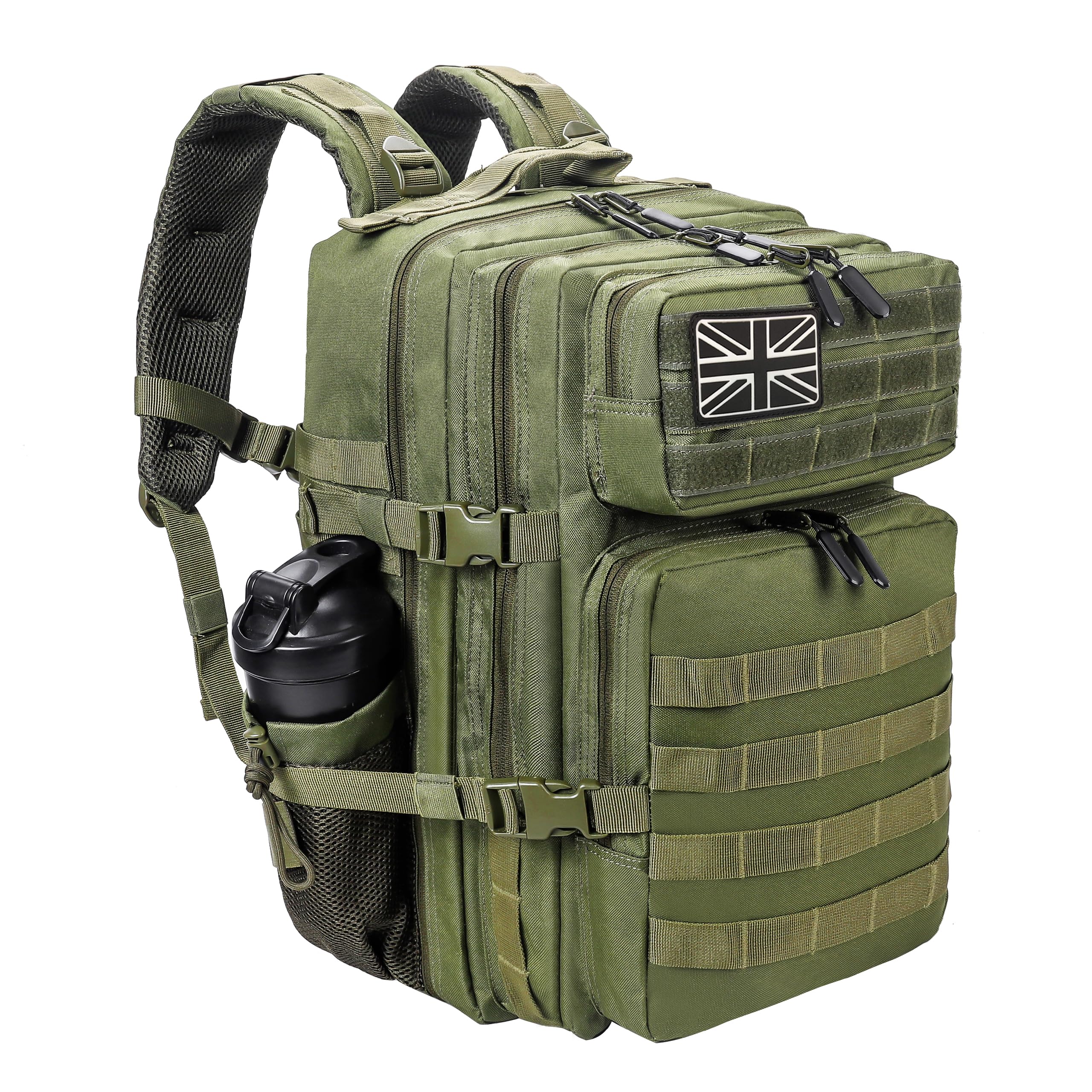 LHI Military Tactical Backpack for Men and Women 45L Large waterproof Rucksack for School, Hiking, Trekking, Hunting — image 1