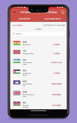 US Dollar to Moroccan Dirham To see the Exchange rate on your Phone and Tablet