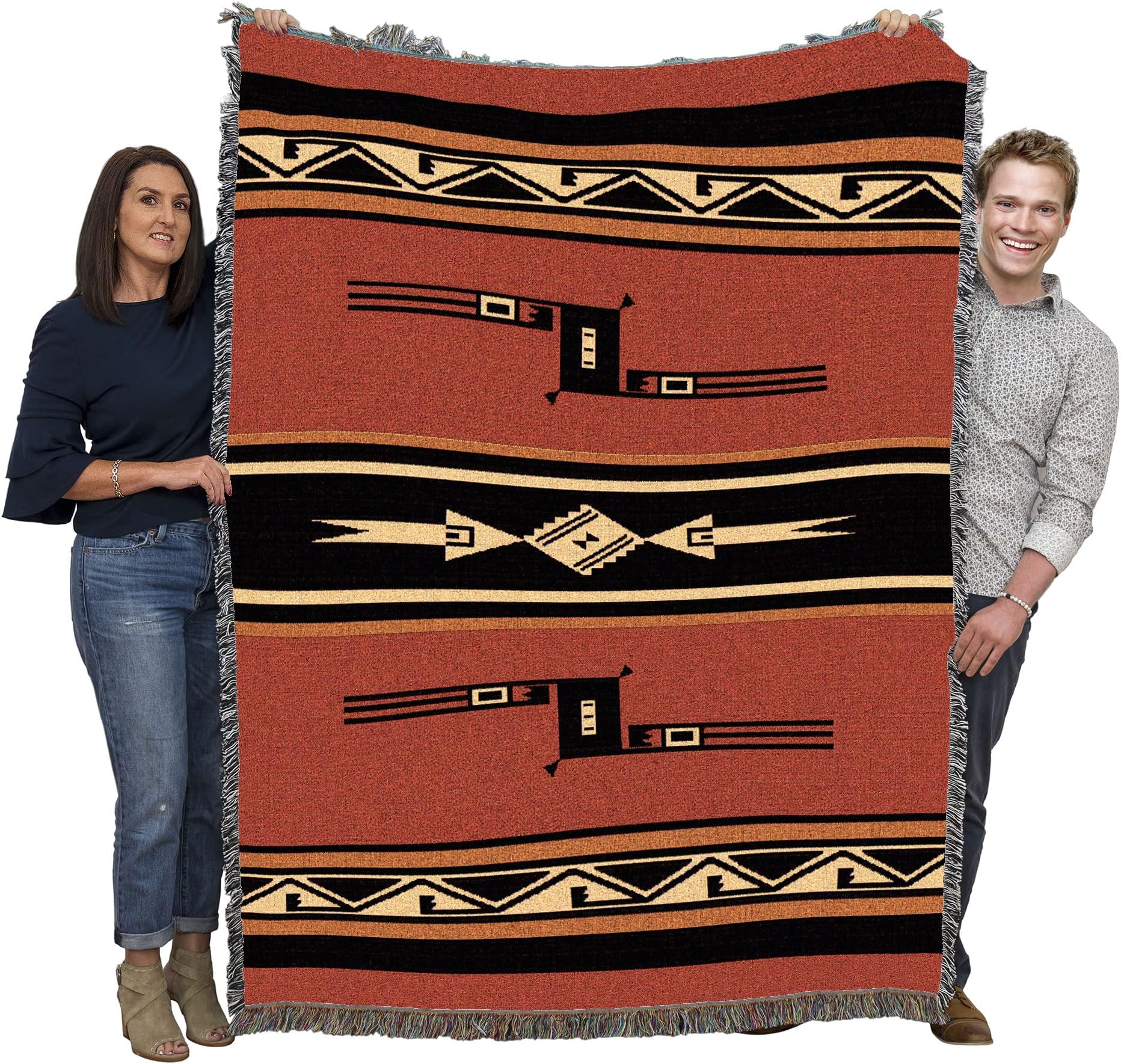 Pure Country Mesquite Earth Tapestry Throw Blanket, Red