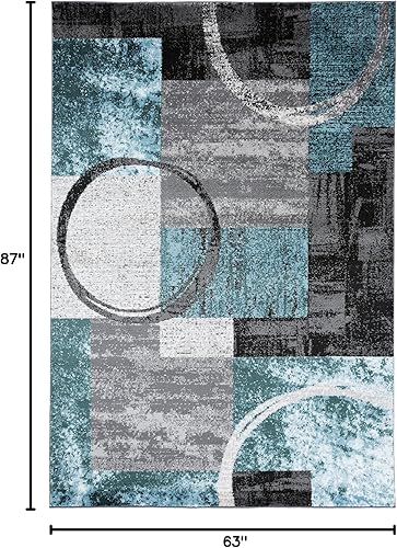 Miniatura 2 de Alfombra de interior suave con diseño abstracto contemporáneo