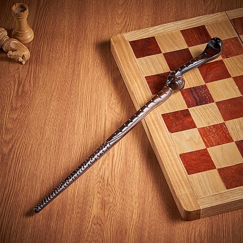 Miniatura 30 de Handicraftviet Varitas de madera tallada a mano para pájaros de 15 pulgadas para brujería coleccionable y cosplay, varita mágica regalo para niños y