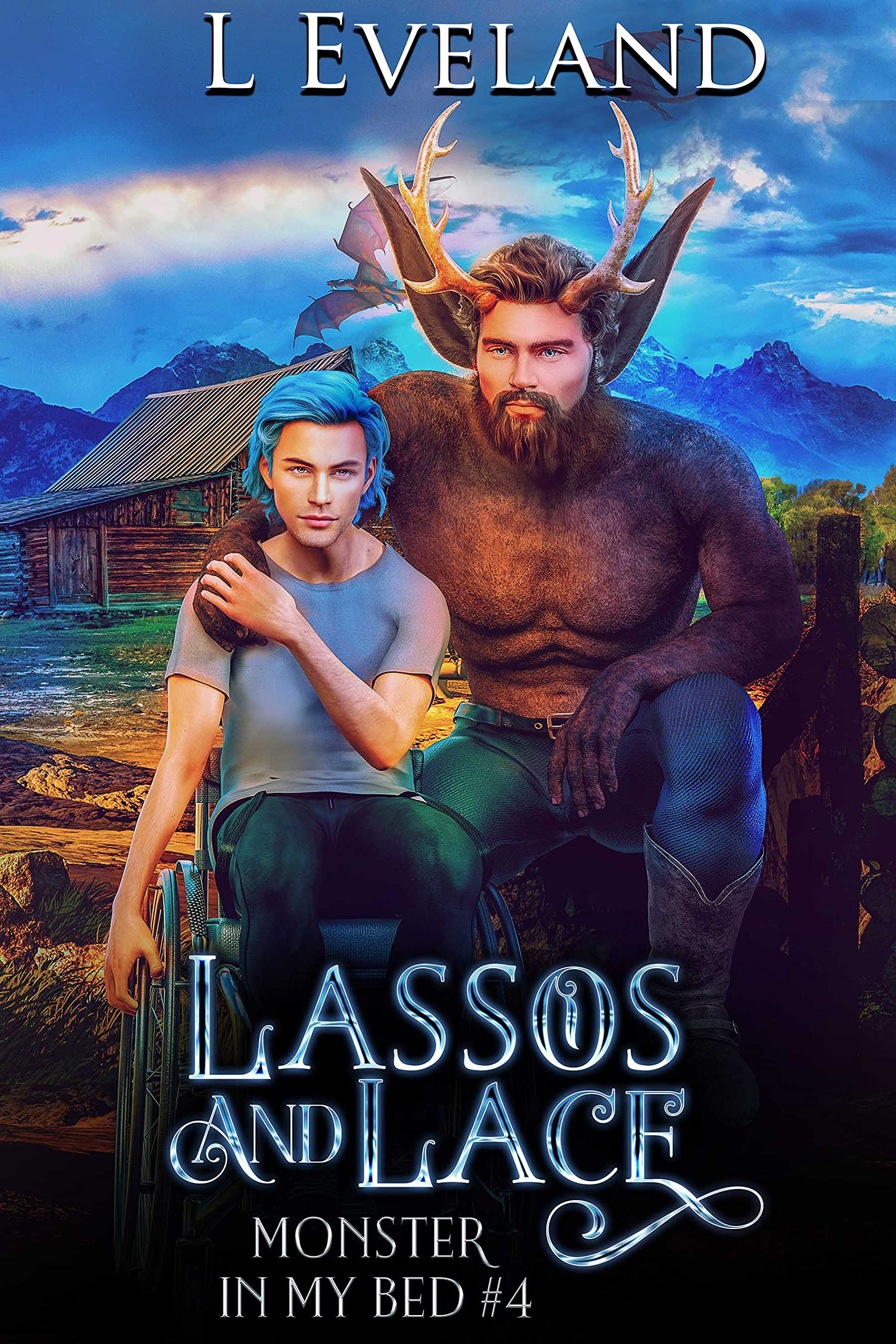 Lassos and Lace: M/M Paranormal Fantasy Monster Romance (Monsters in my Bed Book 4)
