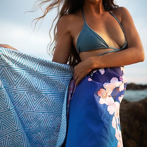 Miniatura 2 de Elite Trend Toalla de secado rápido extra grande de 78 x 35 pulgadas, toalla de playa de microfibra, perfecta para la playa, viajes, natación,