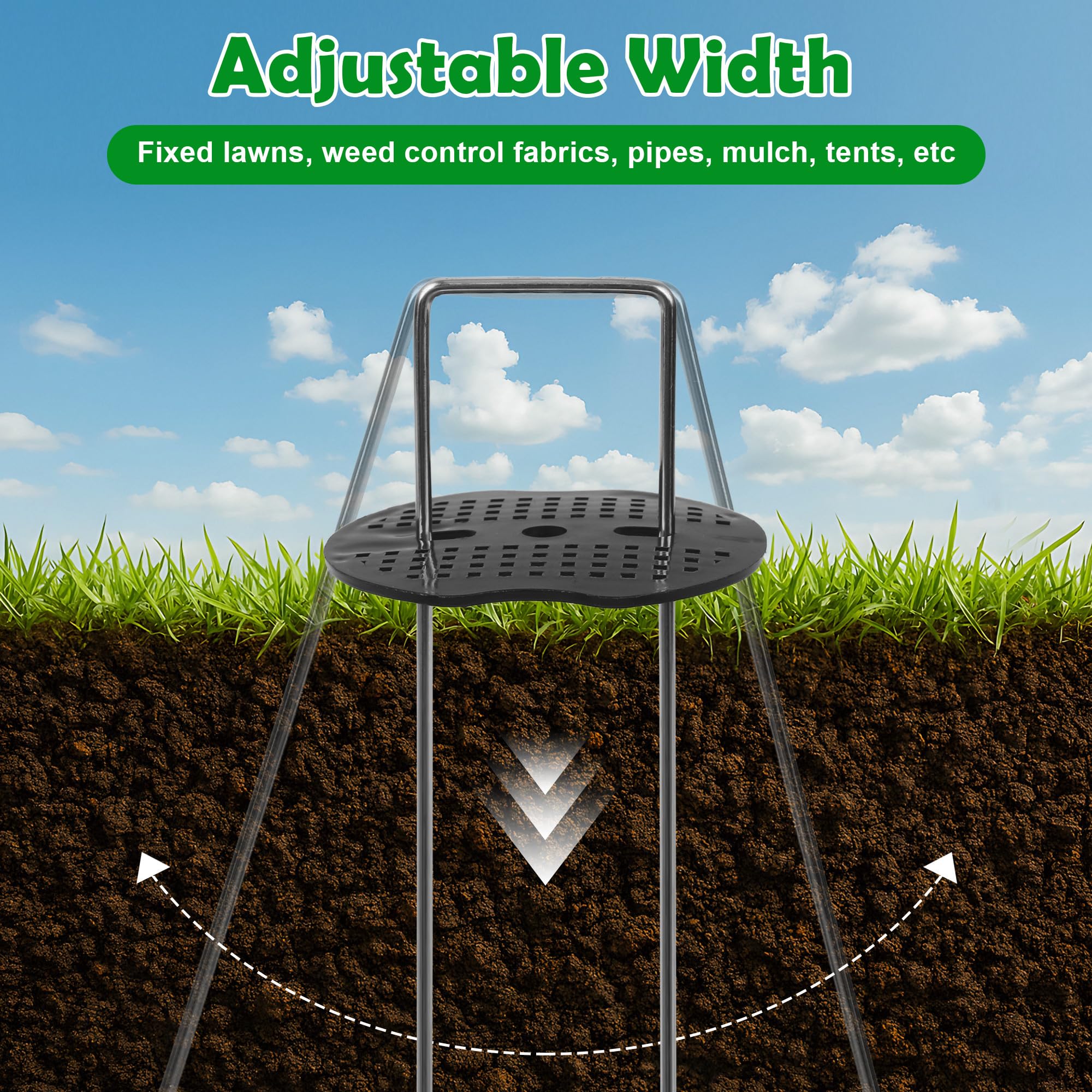 Picchetti Telo Pacciamatura 50 Picchetti Da Giardino Da 10 Cm Graffette Zincate Per Tessuto S 873046