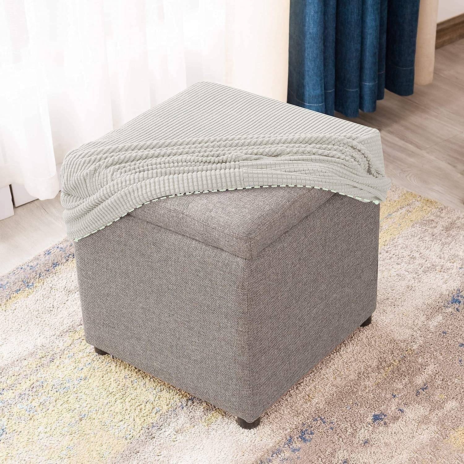 Housse for Vierkante Pouf 35x35 40x40 50x50 cm - Decoratief