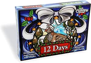 Calliope Games 12 Days of Christmas Kids Games Fun Card Game for Family Kid and Adults Gifts for Stocking Stuffer 3-5 Player